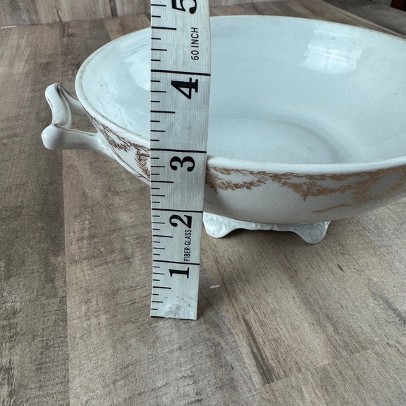 Antique O&EG Royal Austria Hand Painted Porcelain‎ Footed Bowl 8" - Picture 6 of 7